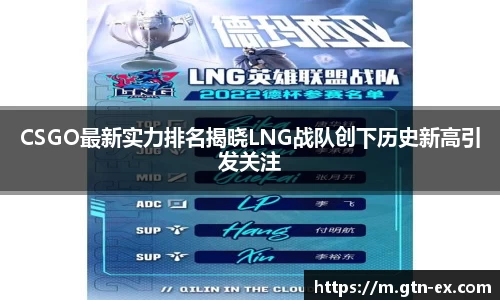 CSGO最新实力排名揭晓LNG战队创下历史新高引发关注